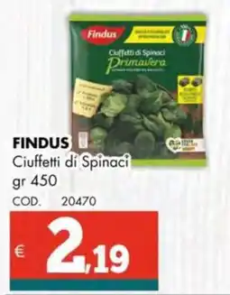 Altasfera FINDUS Ciuffetti di Spinaci offerta