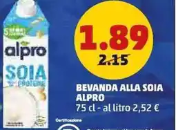 PENNY Bevanda alla soia ALPRO offerta