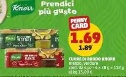 PENNY Cuore di brodo knorr manzo, verdure offerta