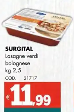 Altasfera SURGITAL Lasagne verdi bolognese offerta