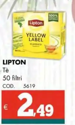 Altasfera LIPTON Tè 50 filtri offerta