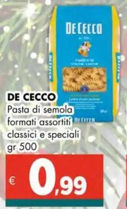 Altasfera DE CECCO Pasta di semola offerta