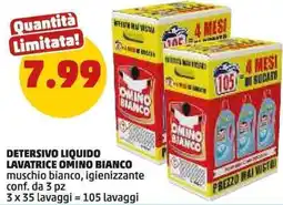 PENNY Detersivo liquido lavatrice OMINO BIANCO offerta