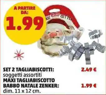 PENNY Set 2 tagliabiscotti offerta