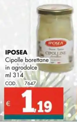 Altasfera IPOSEA Cipolle borettane in agrodolce offerta