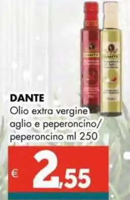 Altasfera DANTE Olio extra vergine aglio e peperoncino/ peperoncino offerta