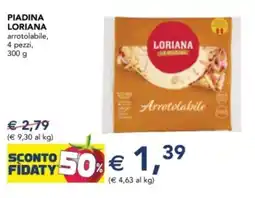 Esselunga Piadina LORIANA offerta