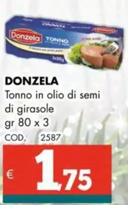 Altasfera DONZELA Tonno in olio di semi di girasole offerta