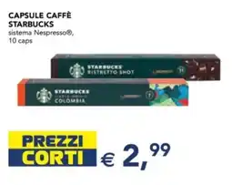 Esselunga Capsule caffè STARBUCKS offerta