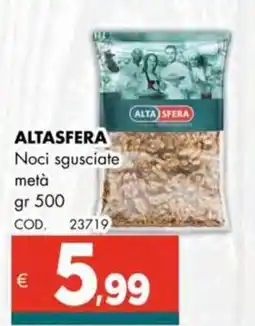 Altasfera ALTASFERA Noci sgusciate metà offerta