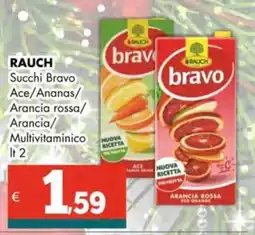 Altasfera RAUCH Succhi Bravo Ace/Ananas/ Arancia rossa/ Arancia/ Multivitaminico offerta