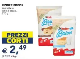 Esselunga KINDER BRIOSS con latte o latte e cacao offerta