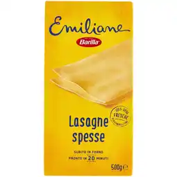 Spazio Conad LASAGNE SPESSE ALL’UOVO EMILIANE BARILLA offerta