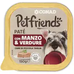 Spazio Conad PATÉ PER CANI DI PICCOLA TAGLIA CONAD PETFRIENDS offerta
