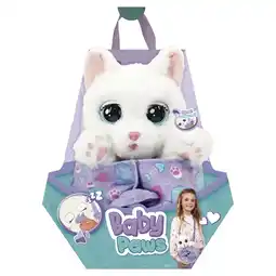 Spazio Conad PELUCHE BABY PAWS LABRADOR O WHITE CAT IMC TOYS offerta