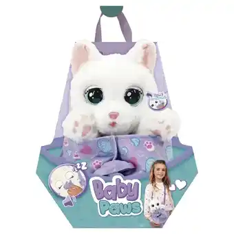 Spazio Conad PELUCHE BABY PAWS LABRADOR O WHITE CAT IMC TOYS offerta