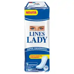 Qui Discount Lines lady assorbenti anatomici offerta