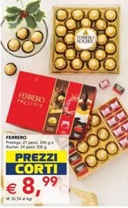 Esselunga FERRERO Prestige, 21 pezzi, o Rocher, 24 pezzi offerta