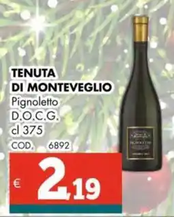 Altasfera TENUTA DI MONTEVEGLIO Pignoletto D.O.C.G. offerta