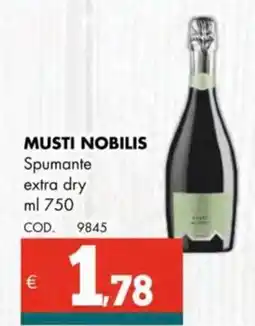 Altasfera MUSTI NOBILIS Spumante extra dry offerta