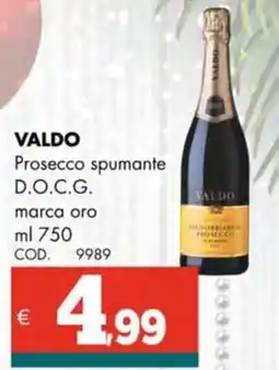 Altasfera VALDO Prosecco spumante D.O.C.G. marca oro offerta