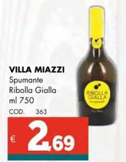 Altasfera VILLA MIAZZI Spumante Ribolla Gialla offerta