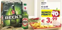 Esselunga Beck's offerta