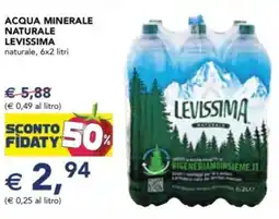 Esselunga Acqua minerale naturale LEVISSIMA offerta