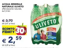 Esselunga Acqua minerale naturale ULIVETO offerta