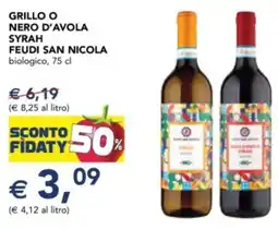 Esselunga Grillo o nero d'avola syrah feudi SAN NICOLA offerta