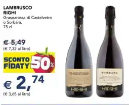 Esselunga LambruscoRIGHT RIGHI offerta