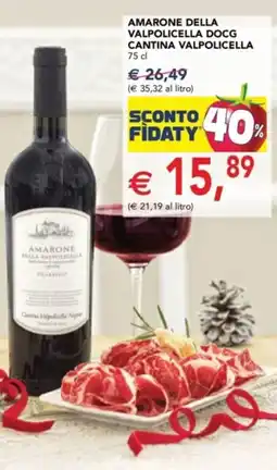 Esselunga Amarone della valpolicella docg CANTINA VALPOLICELLA offerta