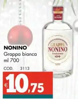 Altasfera NONINO Grappa bianca offerta