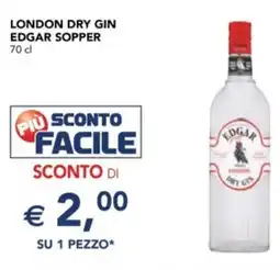 Esselunga London dry gin EDGAR SOPPER offerta