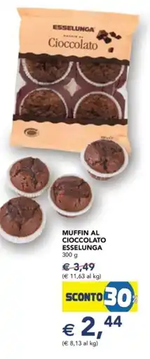 Esselunga Muffin al cioccolato ESSELUNGA offerta