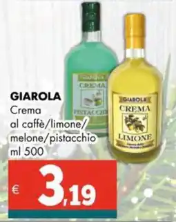 Altasfera GIAROLA Crema al caffè/limone/ melone/pistacchio offerta