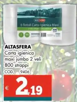 Altasfera ALTASFERA Carta igienica maxi jumbo offerta