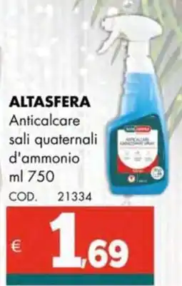 Altasfera ALTASFERA Anticalcare sali quaternali d'ammonio offerta