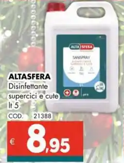 Altasfera ALTASFERA Disinfettante supercici e cute offerta