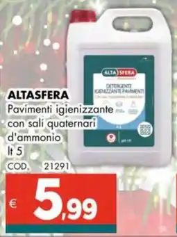 Altasfera ALTASFERA Pavimenti igienizzante con sali quaternari d'ammonio offerta