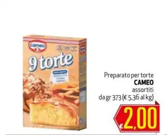 Maxi Supermercati Cameo Preparato per torte assortiti 373gr offerta