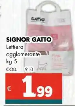 Altasfera SIGNOR GATTO Lettiera agglomerante offerta