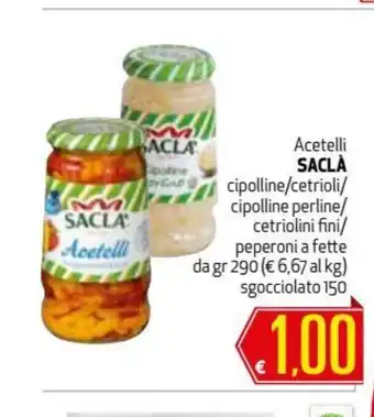 Maxi Supermercati Saclà Acetelli 290gr offerta