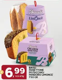 Extra Supermercati Bauli panettone pistacchio/ pandoro limonce offerta