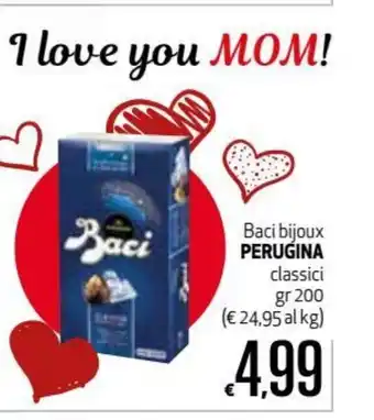 Maxi Supermercati Perugina Baci bijoux classici 200gr offerta