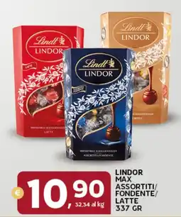 Extra Supermercati Lindor max assortiti/ fondente/ latte offerta