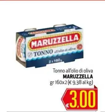 Maxi Supermercati Maruzzella Tonno all'olio di oliva 160gr x 2 offerta