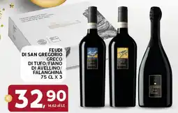 Extra Supermercati Feudi di san gregorio greco di tufo/fiano di avellino/ falanghina offerta