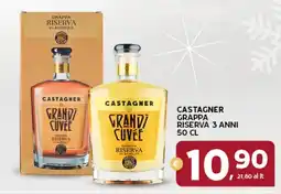 Extra Supermercati Castagner grappa riserva 3 anni offerta
