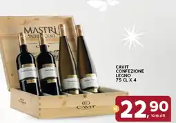 Extra Supermercati Cavit confezione legno offerta